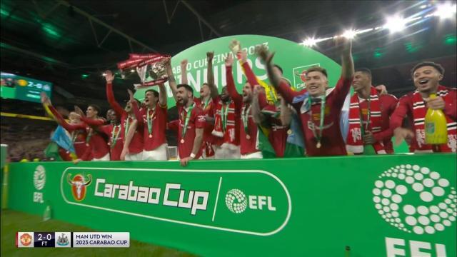 【联赛杯】曼联2比0纽卡斯尔 红魔时隔6年再度夺冠