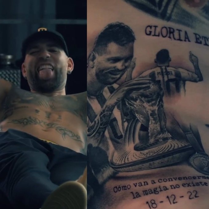 好兄弟！奥塔门迪身上有梅西文身，今日梅西让点助其主场告别破门